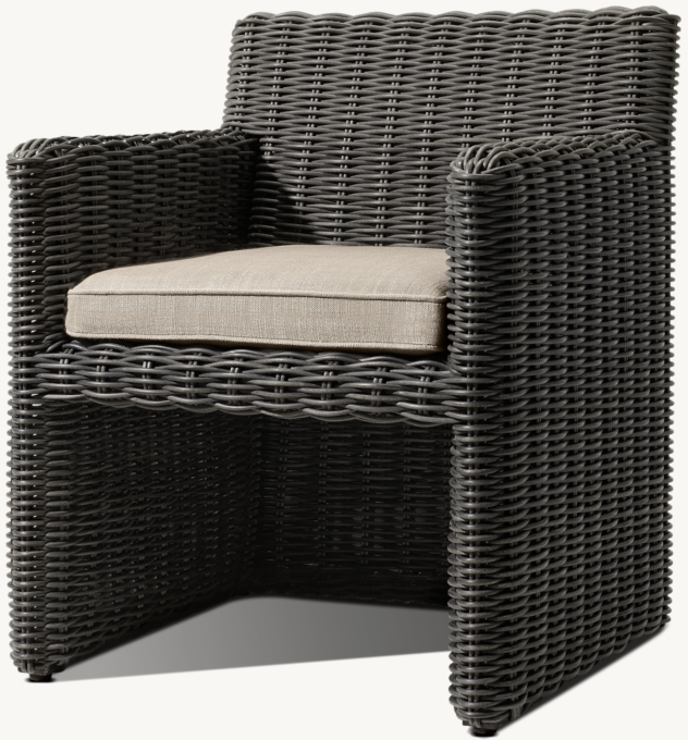 Provence Track Arm Bucket Dining Armchair