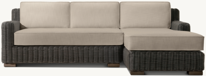 Provence Track Arm Right-Arm Sofa-Chaise Sectional