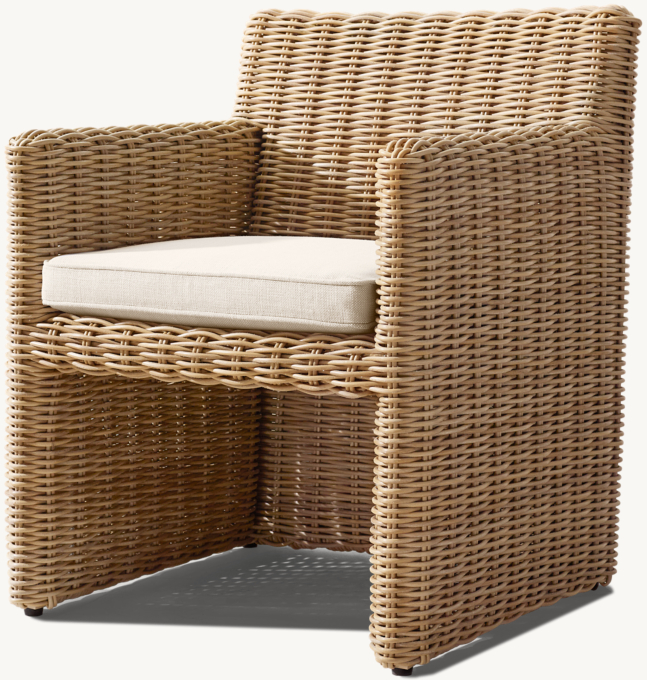 Provence Track Arm Bucket Dining Armchair