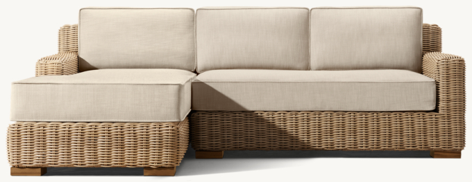 Provence Track Arm Left-Arm Sofa-Chaise Sectional