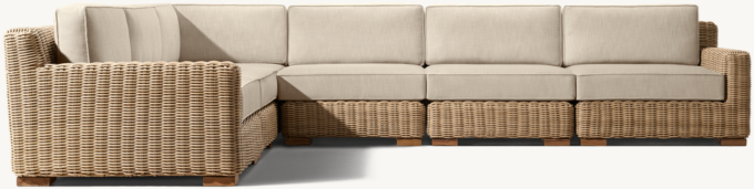 Provence Track Arm Modular L-Sectional