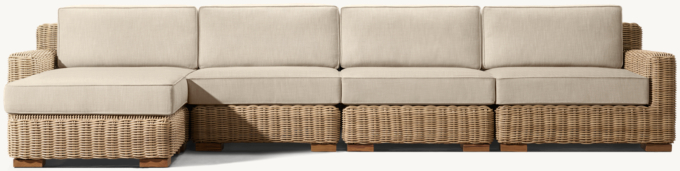 Provence Track Arm Modular Customizable Sectional
