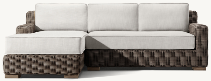 Provence Track Arm Left-Arm Sofa-Chaise Sectional