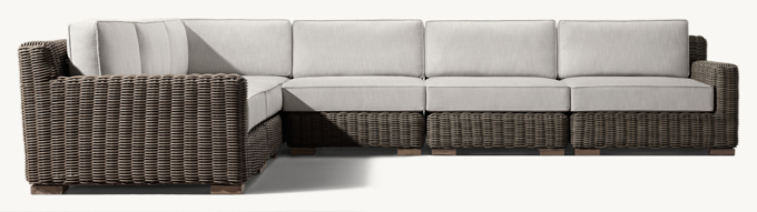 Provence Track Arm Modular L-Sectional