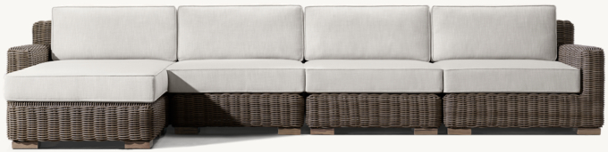 Provence Track Arm Modular Customizable Sectional