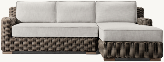 Provence Track Arm Right-Arm Sofa-Chaise Sectional