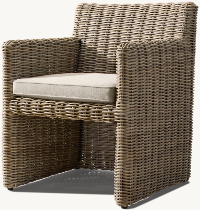 Provence Track Arm Bucket Dining Armchair