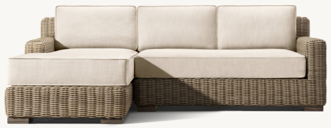 Provence Track Arm Left-Arm Sofa-Chaise Sectional