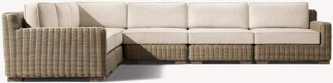 Provence Track Arm Modular L-Sectional