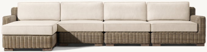 Provence Track Arm Modular Customizable Sectional