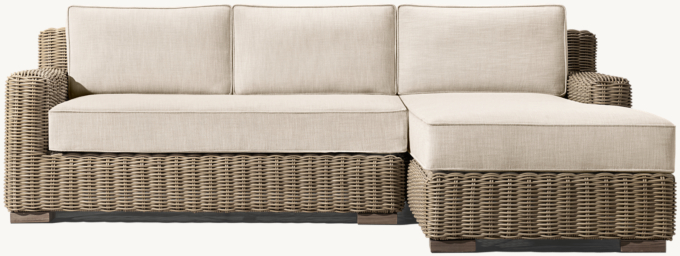 Provence Track Arm Right-Arm Sofa-Chaise Sectional