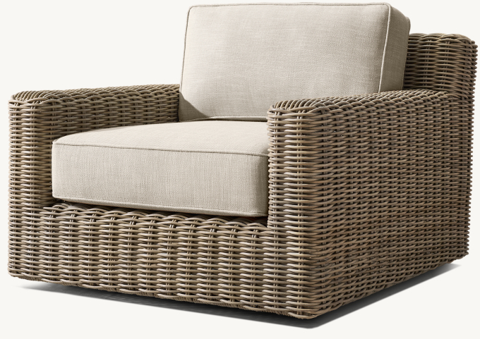 Provence Track Arm Swivel Lounge Chair