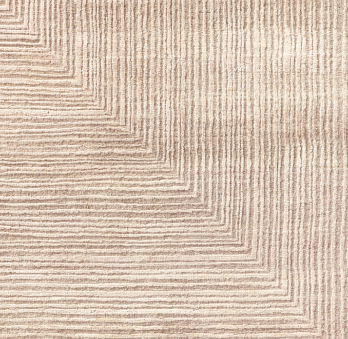 Detail view of Sama Wool & Silk Rug - Made-To-Order 