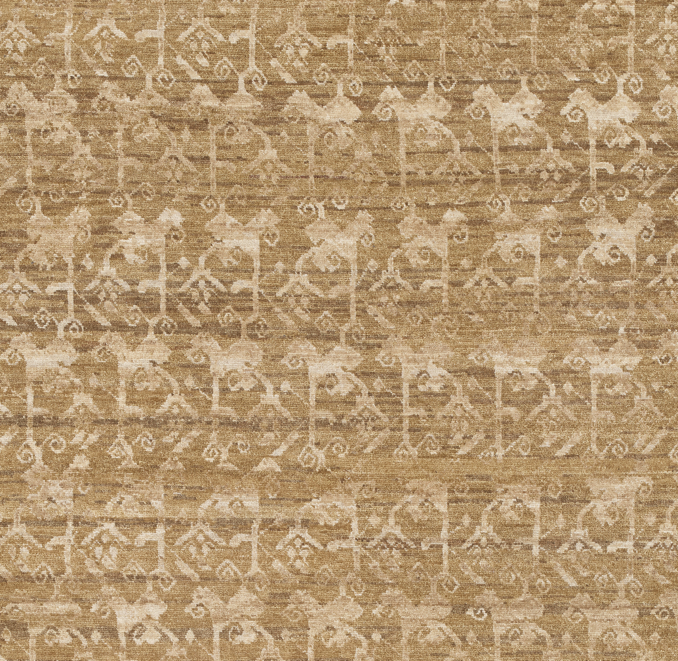 Overhead view of Priya Wool Rug Swatch 
