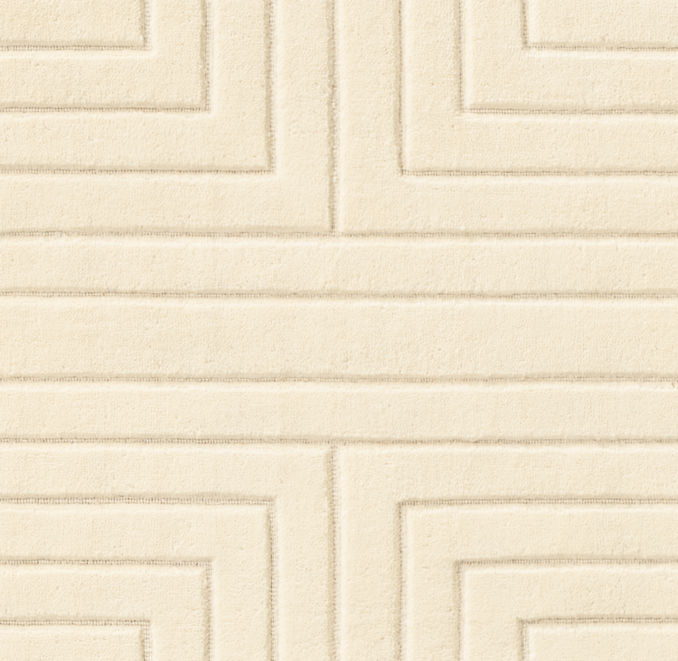 Overhead view of Gati Wool Rug Swatch