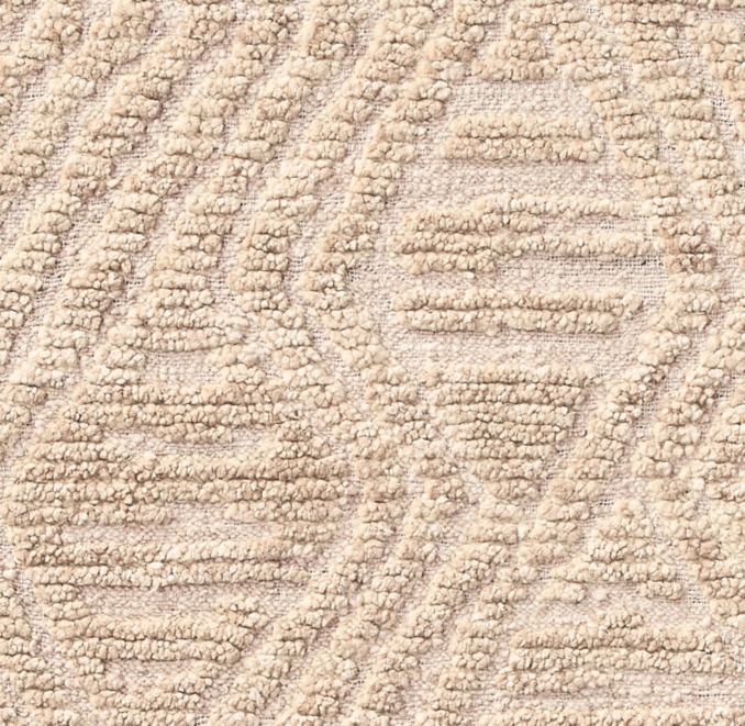 Overhead view of Halima Wool Rug Swatch 