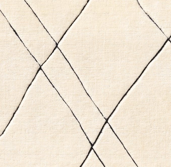 Overhead view of Samira Wool Rug Swatch 