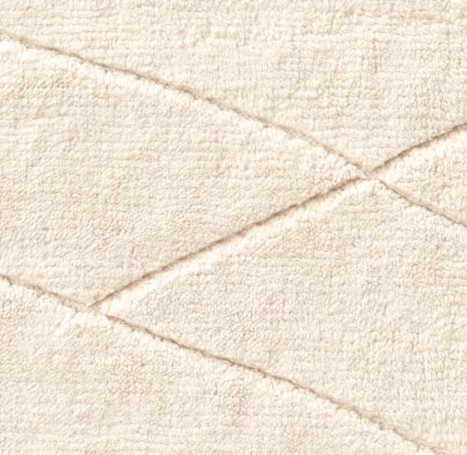 Overhead view of Una Wool Rug Swatch 