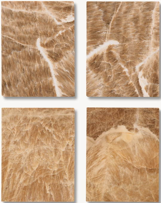 Shown in Latte Onyx. Onyx tabletops will have distinctive veins, markings and color variations that are unique to each piece. No two are the same.