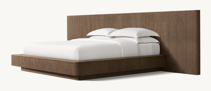 Mulholland Wide Extended Panel Bed | RH