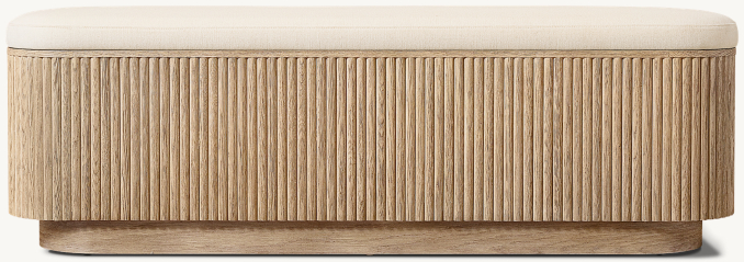 Mulholland Fabric End-of-Bed Storage Bench