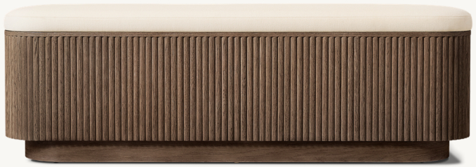 Mulholland Fabric End-of-Bed Storage Bench