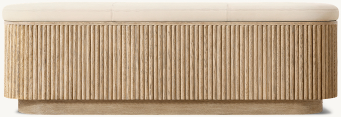 Mulholland Leather End-of-Bed Storage Bench