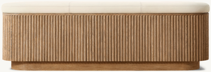 Mulholland Leather End-of-Bed Storage Bench