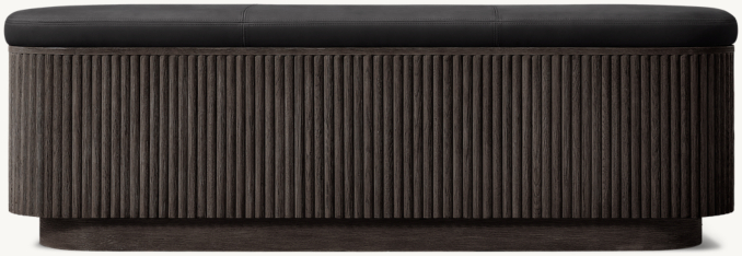 Mulholland Leather End-of-Bed Storage Bench