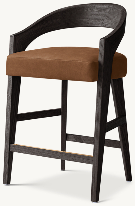 Chloé Leather Dining Bar & Counter Stool