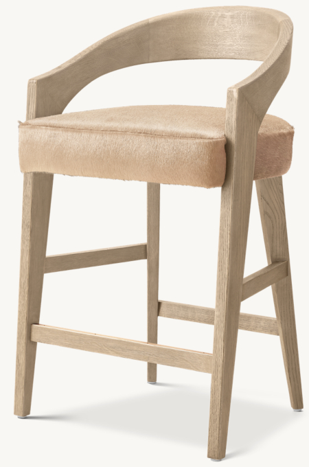 Chloé Hair-on-Hide Dining Bar & Counter Stool