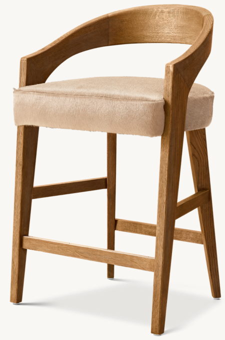 Chloé Hair-on-Hide Dining Bar & Counter Stool