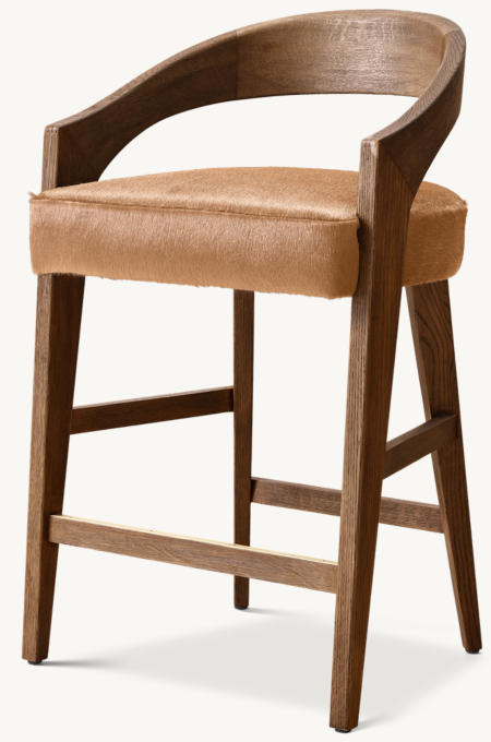 Chloé Hair-on-Hide Dining Bar & Counter Stool