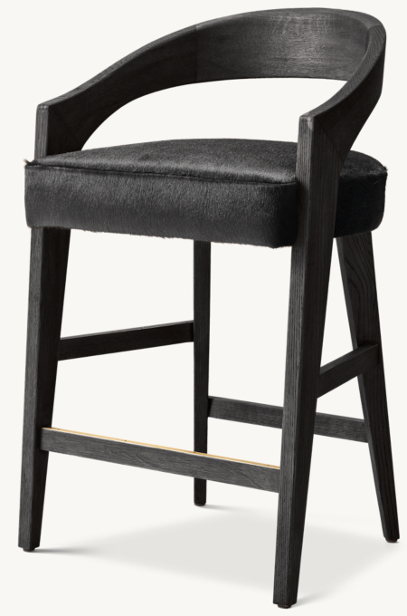 Chloé Hair-on-Hide Dining Bar & Counter Stool