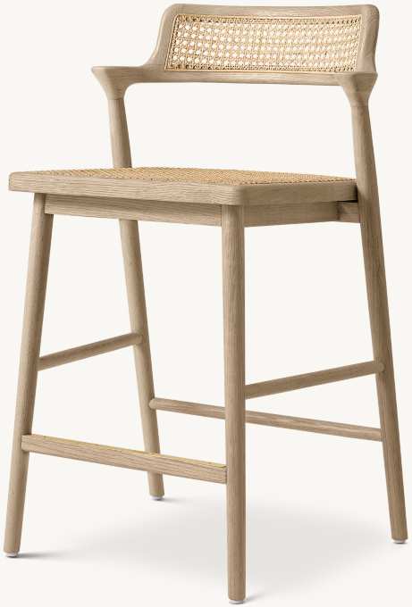 Oskar Cane Bar & Counter Stool