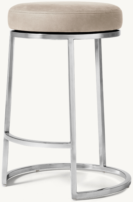 Emery Swivel Leather Bar & Counter Stool