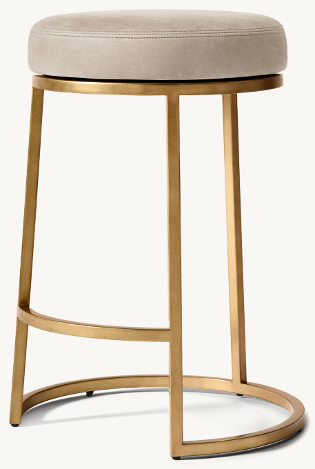 Emery Swivel Leather Bar & Counter Stool