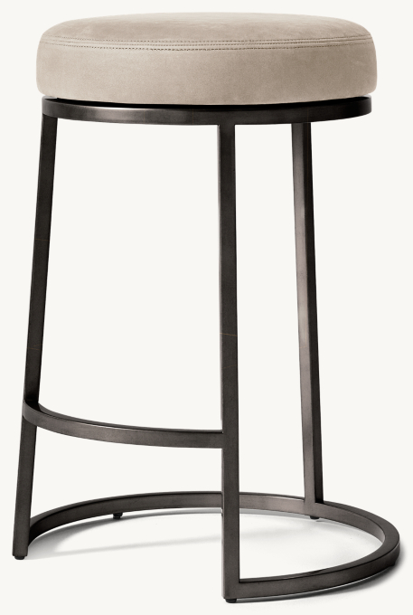 Emery Swivel Leather Bar & Counter Stool