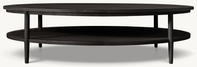 Front view of François Round Coffee Table 