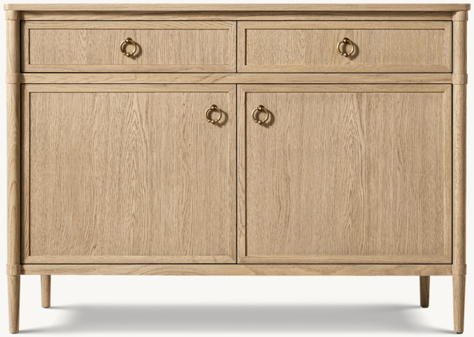 Front view of François Double-Door Sideboard With Drawers 