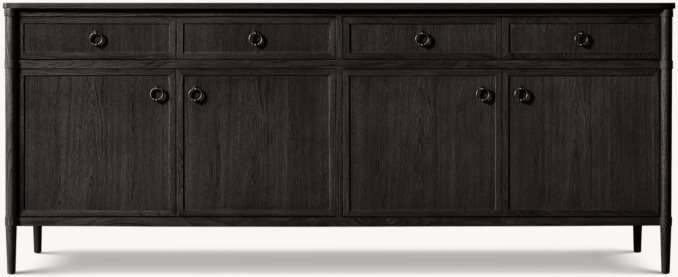 Front view of François 4-Door Sideboard With Drawers 