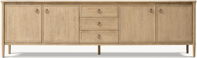 François 4-door Media Console with Drawers