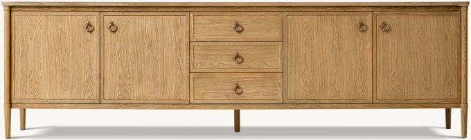François 4-door Media Console with Drawers