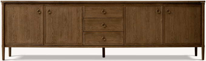 François 4-door Media Console with Drawers
