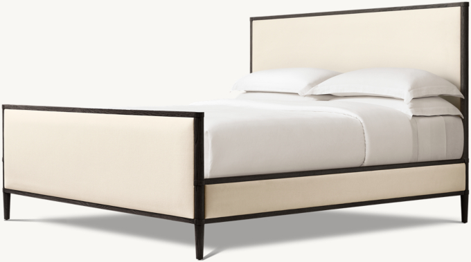 François Fabric Panel Bed with Footboard