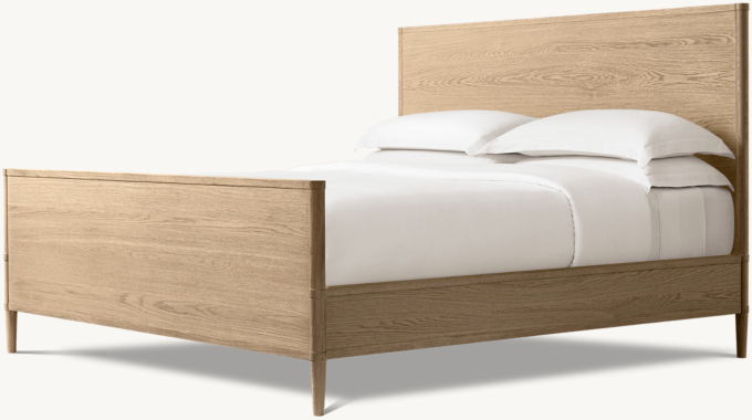 François Panel Bed with Footboard