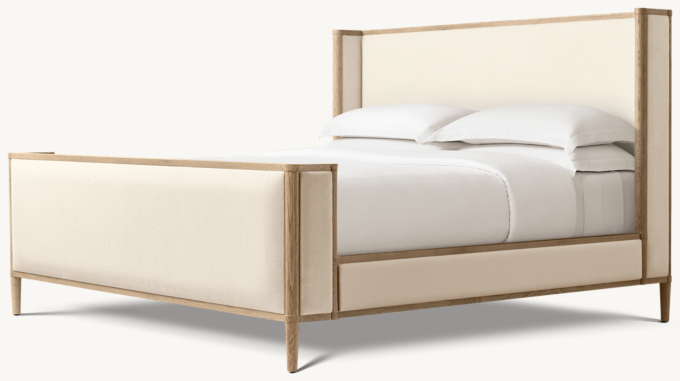 François Fabric Shelter Bed with Footboard