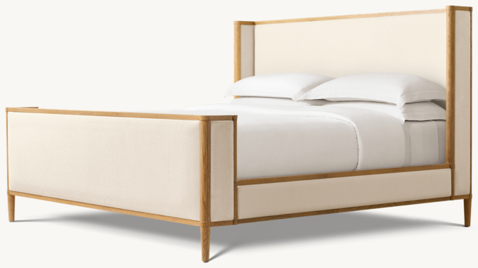 François Fabric Shelter Bed with Footboard