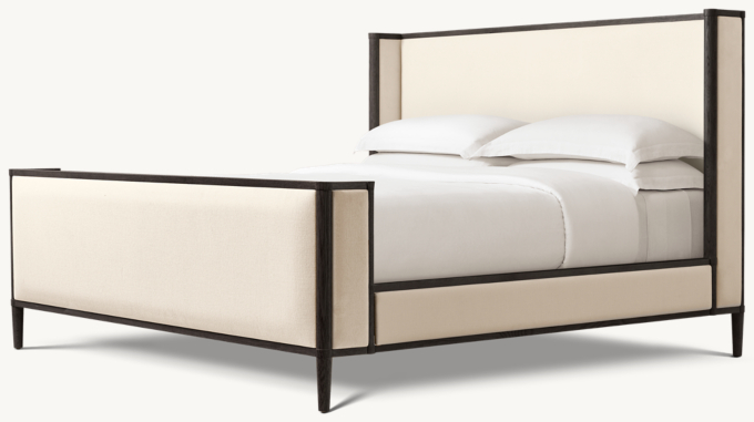 François Fabric Shelter Bed with Footboard