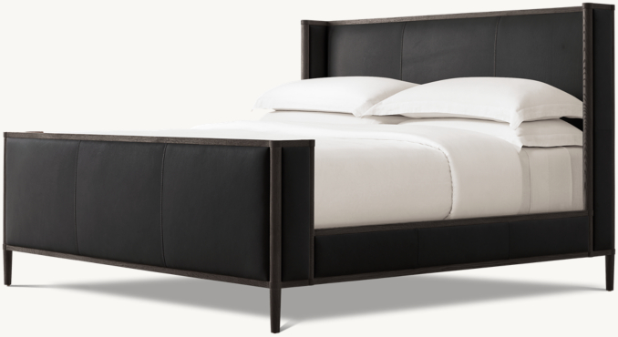 Shown in Italian Cavallino Ebony with Black Oak finish.